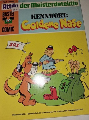 Bastei Comic Nr.1, Attila der Meisterdetektiv,  1975, Zustand 1