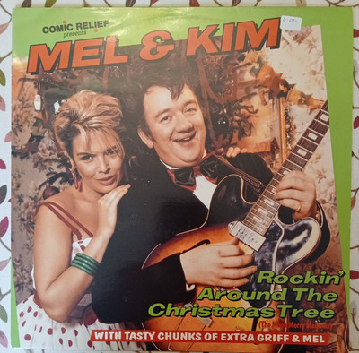 Mel Smith Kim wilde  Rockin' Around The Christmas Tree charity Vinyl Record 12''