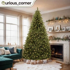7.5ft Pre-Lit Green Christmas Tree 1450 Tips 550 Light in 2 Color 11 Mode Xmas