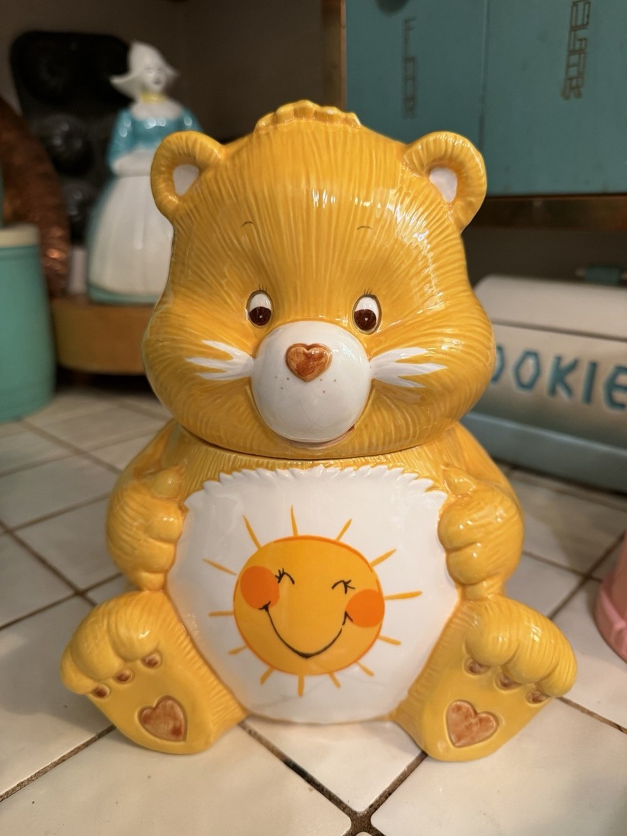 Care Bears Funshine Bear Ceramic Cookie Jar Yellow Bear Shape | eBay