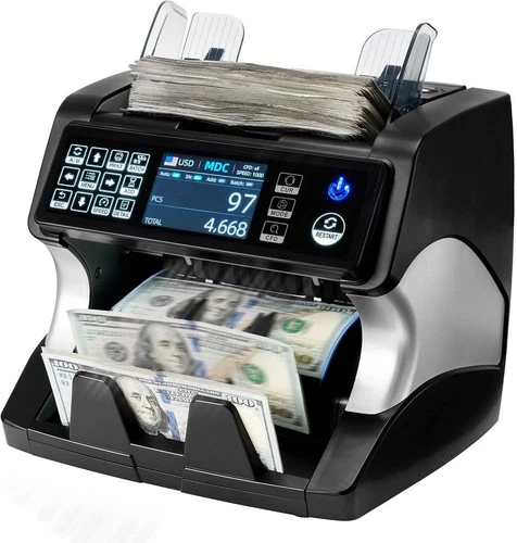 MUNBYN IMC01 Money Counter Machine Mixed Denomination 2CIS UV IR MG MT - product listing photo