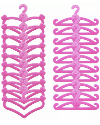 20 rosa Puppenbügel geeignet für Puppen Cindy