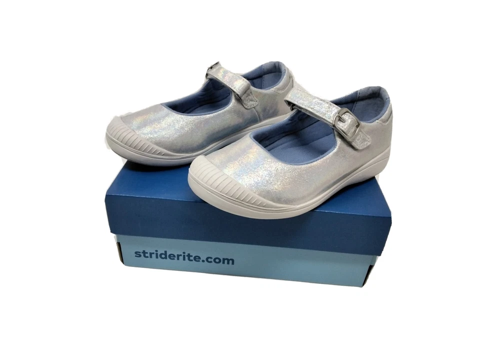 Stride Rite SR Reagan Big Girl Various Size Dress Shoes Iridescent NWB - Image 2 of 3