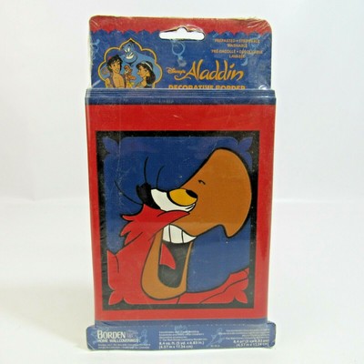Walt Disney S Aladdin Prepasted Wallpaper Border New 15 Feet Genie Abu Iago Ebay