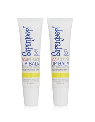 Supergoop! Fusion Lip Balm SPF 30 with Acai | 0.5 fl.oz. | Pack of 2