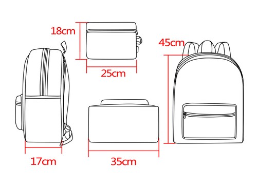 Mochila plegable de malla para ver a través de la bolsa de libros escolares playa caminata viaje gimnasio mochila - Imagen 39 de 54