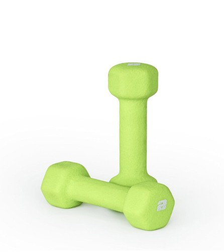 CAP the couple 2 Lb Neoprene Hex Dumbbell - Color green-Free & Fast Shipping - Picture 3 of 10