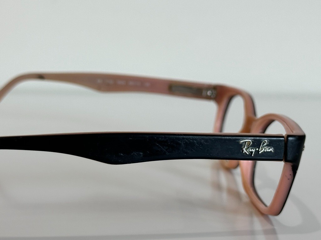 Ray Ban RB 5150 5024 Rectangle Black Pink Eyeglasses Frame 
