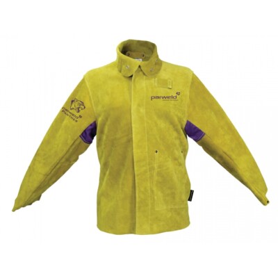 Parweld Panther Lederschweißer Jacke Schutzkleidung Schweißen P3788 GRÖSSE M
