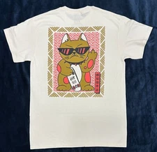 Zumiez A-LAB Feeling Lucky Cat mens tee shirt size MD And 2X