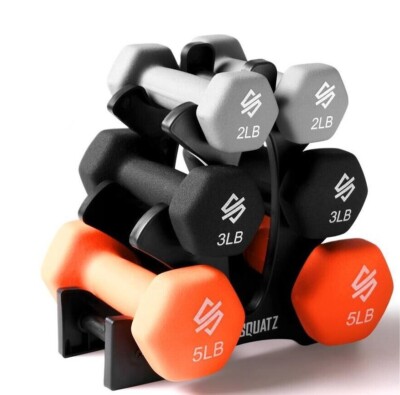 Squatz 20lb Neoprene Coated Anti-Slip All Purpose Hand Weight