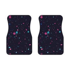Confetti Pattern Jdm Car Mats Front Floor Mats Auto Decor 90s Era Design