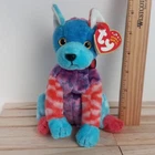 TY Beanie Baby Babies  Hodge-Podge Dog DOB 7/27/2002 Retired Vtg Y2k Blue Feet