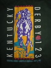 123rd KENTUCKY DERBY (May 3, 1997) CHURCHILL DOWNS HORSE RACING (LG) T-Shirt 