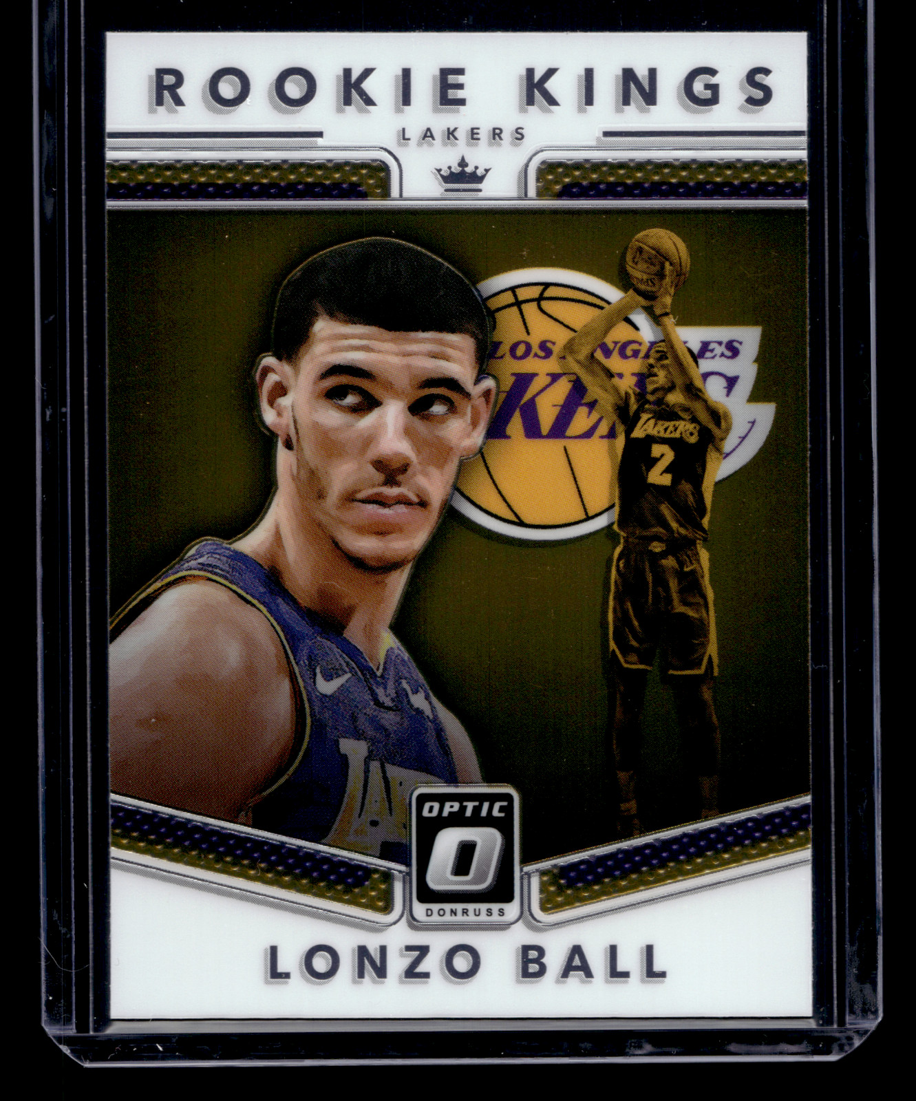 Lonzo Ball Rookie Kings Insert Donruss Optic 2017-18 Card #2 Lakers RC