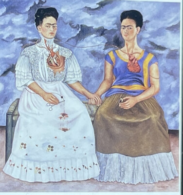 Frida Kahlo ''2 Fridas  Mexican Magic Realism 35mm Slide