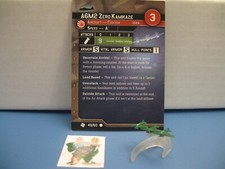  Axis Allies War at Sea TASK FORCE A6M2 Zero Kamikaze 49/60 with card 