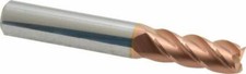 Accupro 4 Flute Carbide Centercutting Square End Mill, 11/32", 3/8" Shank