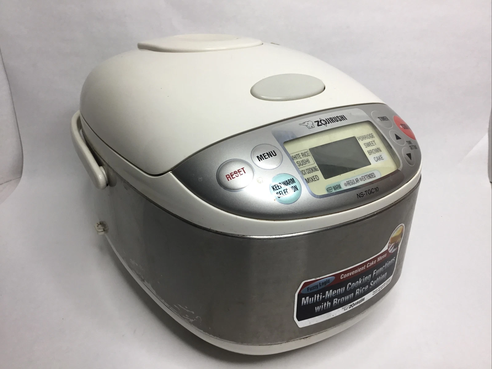 Zojirushi NS-TGC10 Micom 5-1/2-Cup Fuzzy Logic Rice Cooker and Warmer NO Bowl