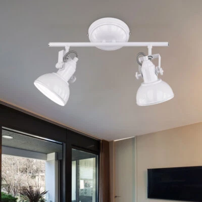 Deckenlampe Leuchte Spotstrahler Wohnzimmerleuchte 2-Flammig schwenkbar L 36 cm - Bild 1 von 4