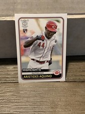 2020 Topps Big League Aristides Aquino ROOKIE Highlights #298 Cincinnati Reds RC