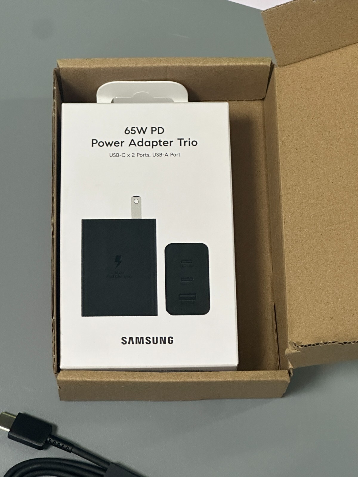 For Samsung Galaxy 65W Super Fast Charging S23/S22/S21/S20 USB C Wall Charger