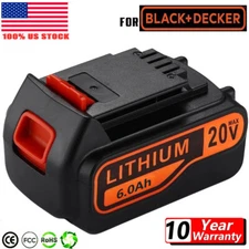 6.0Ah 20V Max Lithium Battery For Black + Decker LBXR20 LBX20 LB2X4020 LB2X3020
