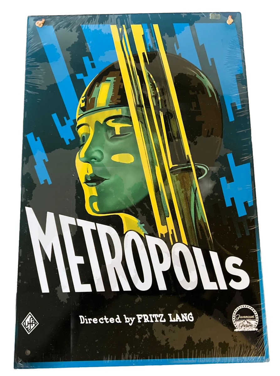 METROPOLIS Directed by FRITZ LANG - Metal Tin Movie Poster 15.25
