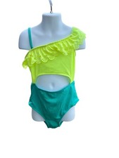 Cat And Jack Girl s Green One Piece Swimsuit L 10/12
