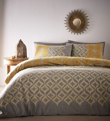 Bettbezug Kissenbezug Joel Einzelbett Set Gepunktet Polycotton Quilt Bettwäsche