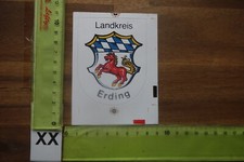 Alter Aufkleber Reise Stadt Hotel Landkreis ERDING Therme Schwimmbad Bayern (XXF