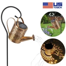 Solar Watering Can Retro Lights LED String Light Hanging For Outdoor Garden US