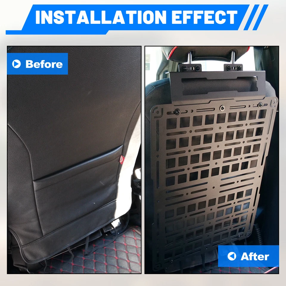 Panel Molle trasero asiento para Ford F-150/Raptor 2015-2025 y F-250/350/450 2017-2025 Foto 4 de 4