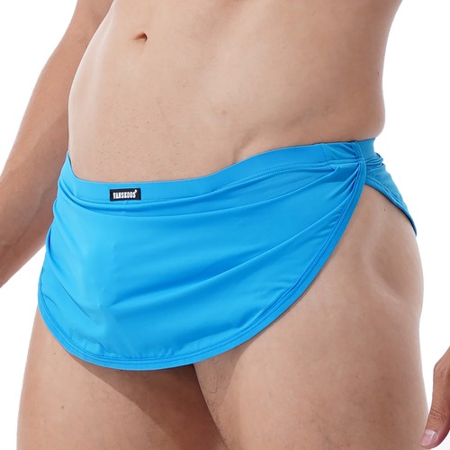 Men's Pouch T-Back G-String Briefs Skirted Thong Underwear Lingerie Underpants - Picture 24 of 27