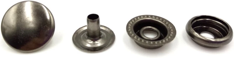 70 Sets 15mm 5/8 Heavy Duty Snap Fasteners Kit Metal Snaps for Leather Craft - Image 2 of 4