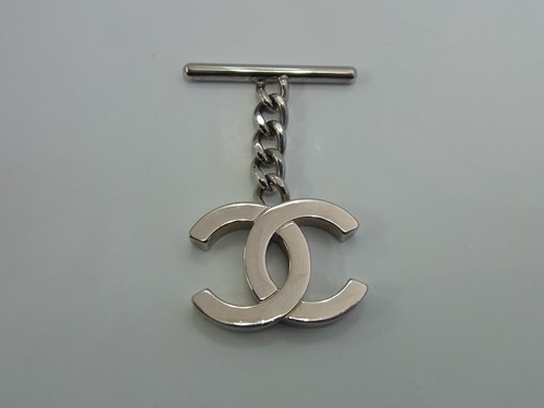 Auth GC70 Chanel COCO mark bag charm silver hardware from Japan