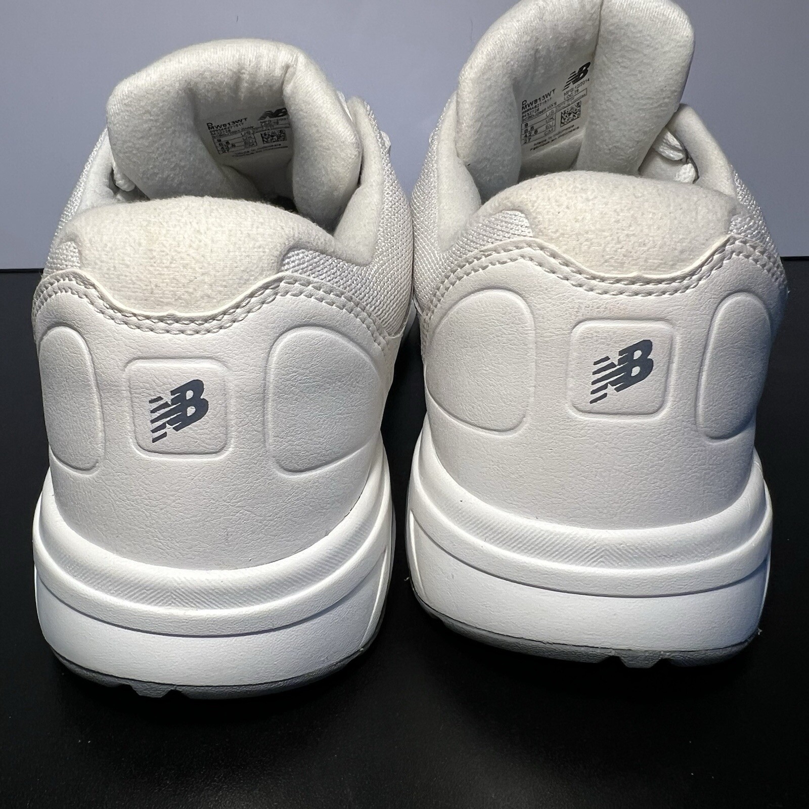 SAOLA New Balance 813 scarpe uomo taglia 9D stringate pelle passeggio MW813WT bianche