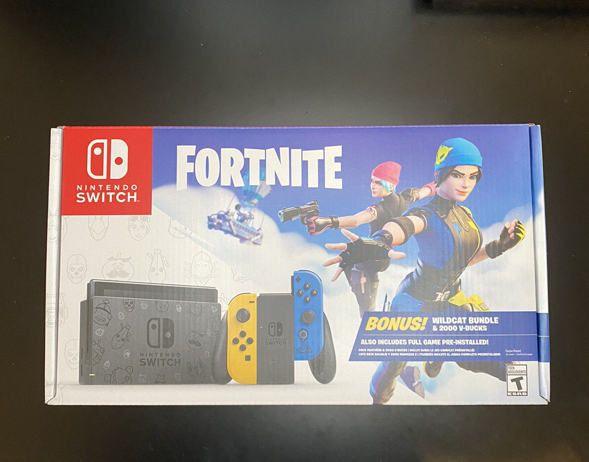 Nintendo Switch Fortnite WILDCAT Special Edition Box ONLY Ready to Ship