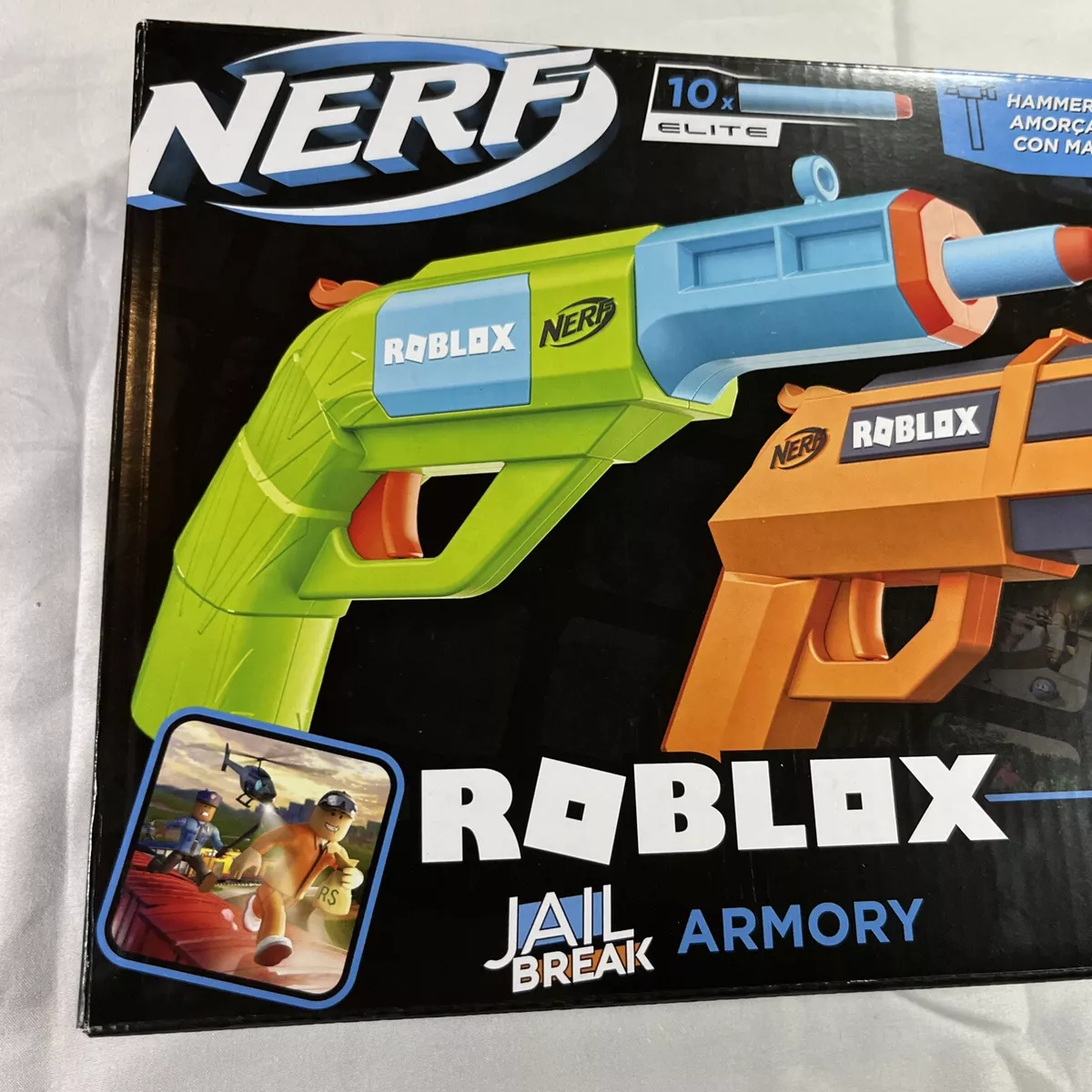  NERF Roblox Jailbreak: Armory, Includes 2 Hammer