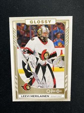 23-24 UD Series 2 Hockey Gold Rookie O-Pee-Chee Glossy R-31 Leevi Merilainen