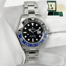2015 Rolex GMT-Master II Batman 116710BLNR 40MM Black Oyster Steel Box Paper