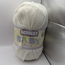 Baby Sport Big Ball Yarn - Solids Baby White