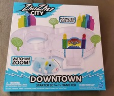 Zhu Zhu City DOWNTOWN STARTER SET with Sophie Interactive Hamster Plush NEW