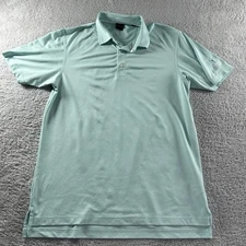 Dunning Golf Polo Shirt Mens Large Light Blue Performance Forsgate Club NJ