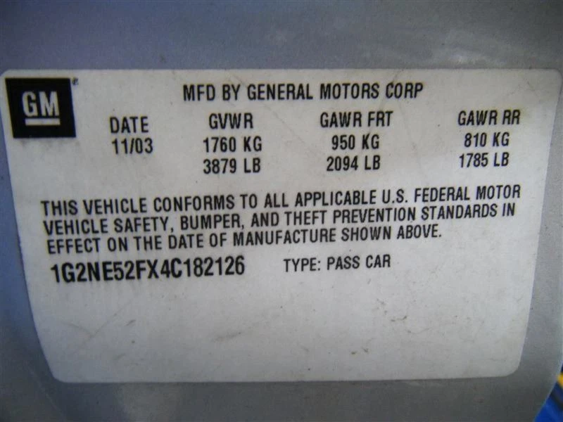 Trunk/Hatch/Tailgate Without Spoiler Fits 99-05 GRAND AM 21171 Foto 3 de 4