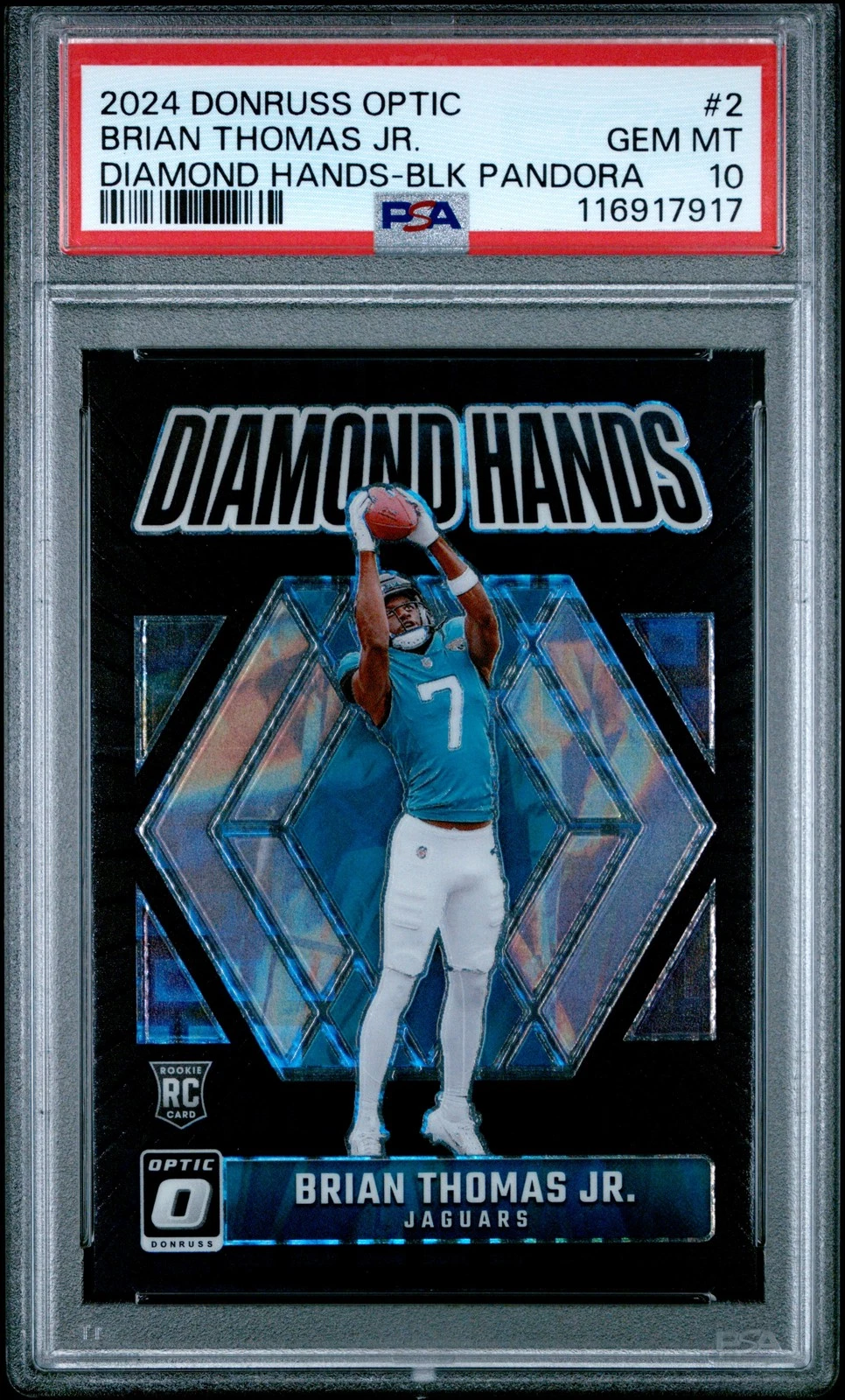 Brian Thomas Panini Donruss Optic Diamond Hands #2 Black Pandora