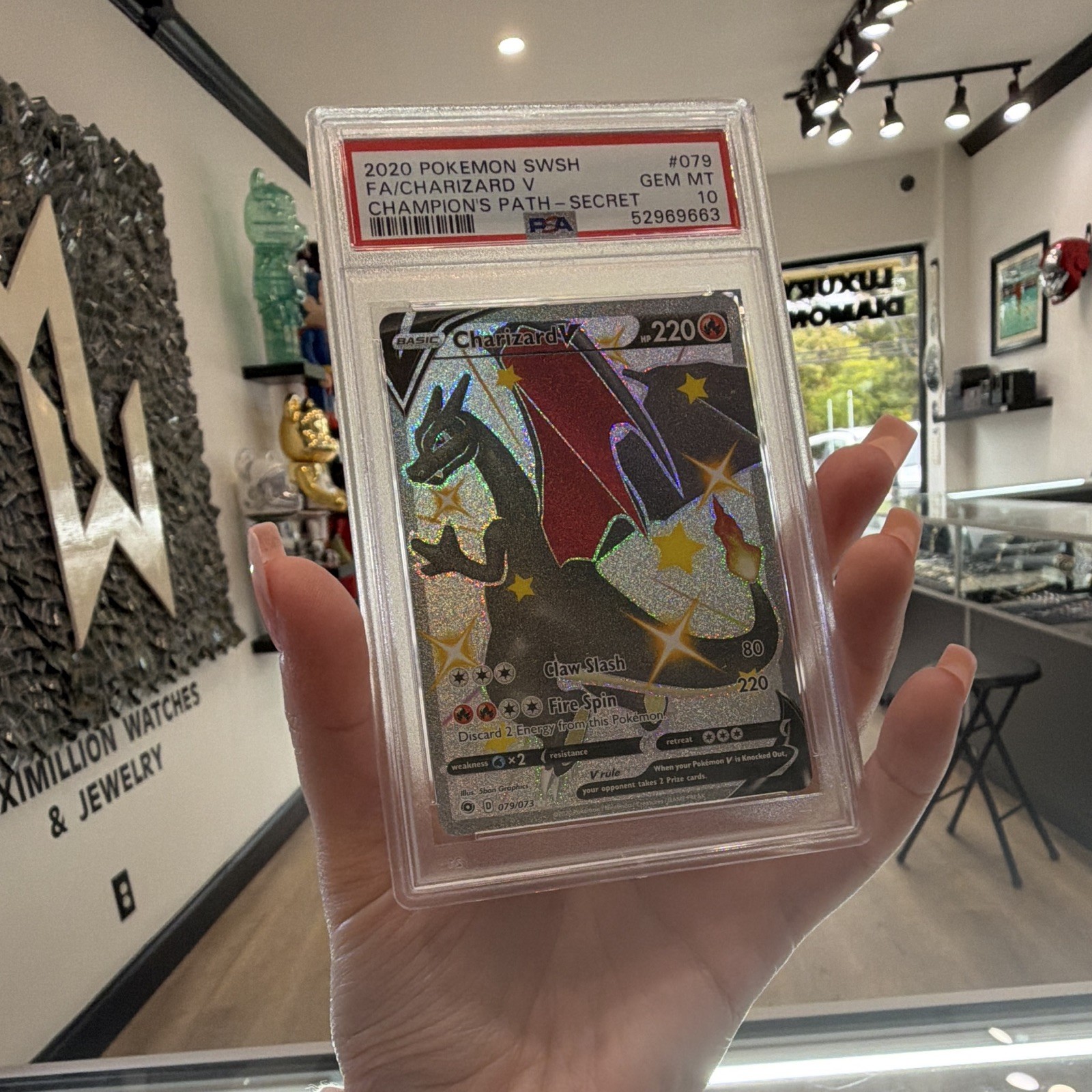 Pokemon Path Charizard V 079/073 Secret Rare PSA 10 52969663