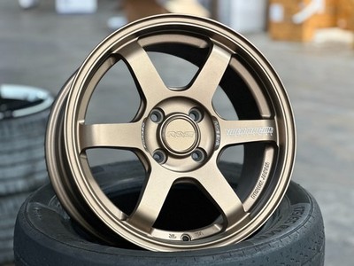 NEW! 4x100 (4 Wheels) 15x7 ET35 4x100 AOW TE37 SONIC BRONZE HONDA TOYOTA ACURA