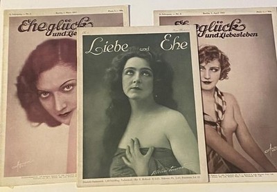 Marriage happiness and love life. Monthly magazine for free people. 2 booklets. (And) Love