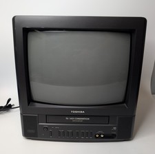 Toshiba MV13M2 13" CRT TV VHS Combo Retro Gaming Tested And Working